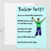カスタム独身パーティー!!! ご案内 招待状 (正面/裏面)