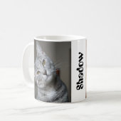 カスタム猫の写パーソナライズされた真 コーヒーマグカップ (正面左)