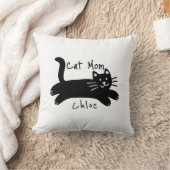 カスタム猫の名前 ネコママ クッション (ブランケット)