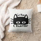 カスタム猫の名前 ネコママ クッション (ブランケット)