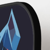 カスタム猫をモチーフにしたピックボールパドル ピックルボールラケット (左詳細)