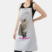カスタム猫エプロンパーソナライズされた – 写真と名前 エプロン (インサイチュ)