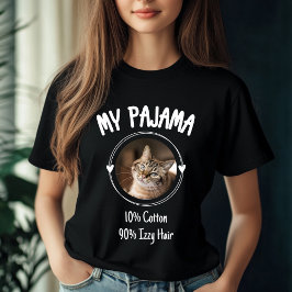 カスタム猫パジャマパーソナライズされたペットラバーギフト Tシャツ