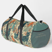 カスタム猫パターン ダッフルバッグ (右コーナー)