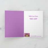 カスタム猫フォトマザーズデイ シーズンカード (内部)