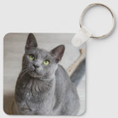カスタム猫ペット写真 キーホルダー (裏面)