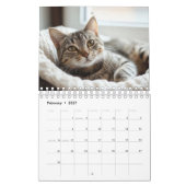 カスタム猫写真カレンダー カレンダー (2月 2027)
