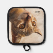 カスタム猫写真テンプレート 鍋敷き (正面)