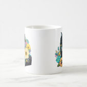 カスタム猫好きパーソナライズされたプレゼント用ペットフォト コーヒーマグカップ (中央)