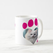 カスタム猫好きマグッカスタムグ – Photo コーヒーマグカップ (正面右)