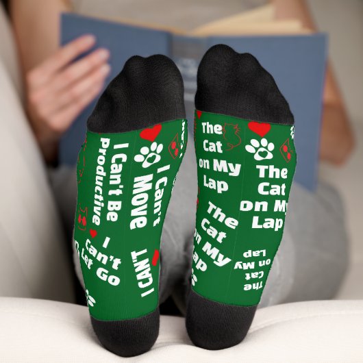 カスタム猫好き用キャットソックス!キャットおもしろいソックス ソックス (底面)