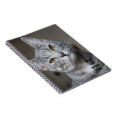 カスタム猫最高のマママエバモダントレンディー猫写真 ノートブック (右側)