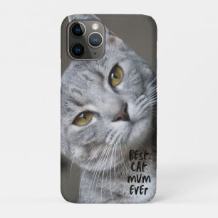 カスタム猫最高のマママエバモダントレンディー猫写真 iPhone 11 PROケース