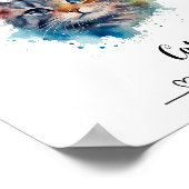 カスタム猫虎猫ウォールアートポスター ポスター (角)