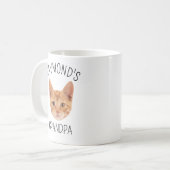 カスタム猫顔グランパグランパグランマガーンバースデーパーティー コーヒーマグカップ (正面左)
