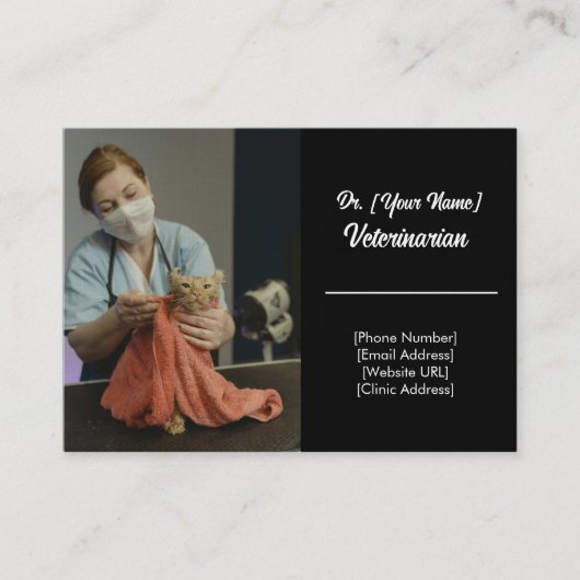 カスタム獣医の名刺 名刺 (正面)