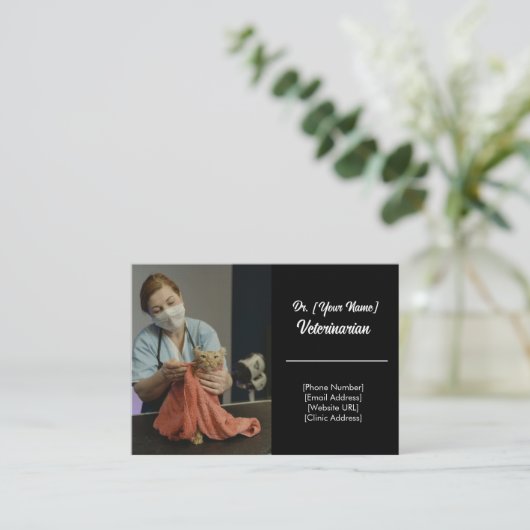 カスタム獣医の名刺 名刺 (スタンド正面)
