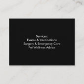 カスタム獣医の名刺 名刺 (裏面)