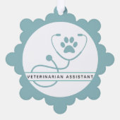 カスタム獣医プロフェッショナル オーナメントカード (裏面)