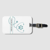 カスタム獣医プロフェッショナル ラゲッジタグ (正面横)