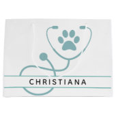 カスタム獣医プロフェッショナル ラージペーパーバッグ (正面)