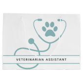 カスタム獣医プロフェッショナル ラージペーパーバッグ (裏面)