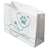 カスタム獣医プロフェッショナル ラージペーパーバッグ (裏面アングル)