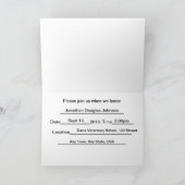 カスタム獣医ホワイトコートセレモニー招待状 招待状 (内部)