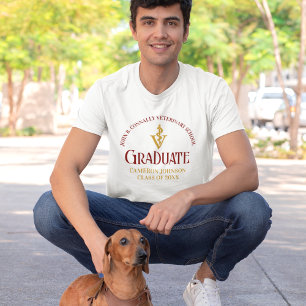 カスタム獣医学校マルーン語科大学院 Tシャツ