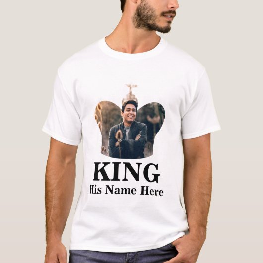 カスタム王妃の王冠の写真にマッチ Tシャツ (正面)