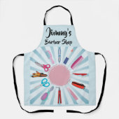 カスタム理容師店 エプロン (正面)