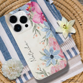 カスタム甘水色植物台本 iPhoneケース