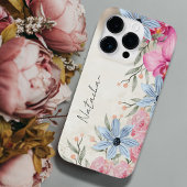 カスタム甘水色植物台本 iPhoneケース
