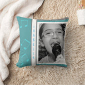 カスタム生まれ写真カラオケを歌う クッション (ブランケット)