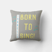 カスタム生まれ写真カラオケを歌う クッション (裏面)