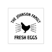 カスタム生卵ファミリー |ファームハウス・ヘン |卵 ラバースタンプ (インプリント)