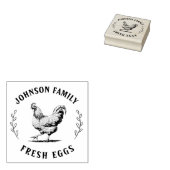 カスタム生卵ファミリー |ファームハウス・ヘン | Egg Ru ラバースタンプ (押印)