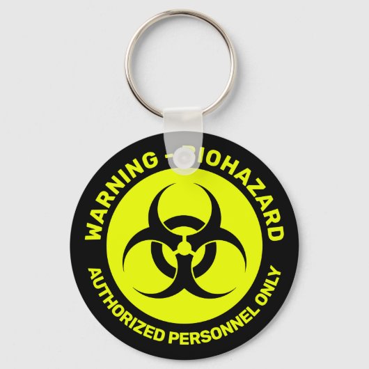 [カスタム生物学的災害［有害物質］カラー]アイコンキーチェーン キーホルダー (正面)