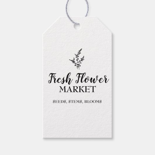 カスタム生花市場花屋 ギフトタグ (正面)