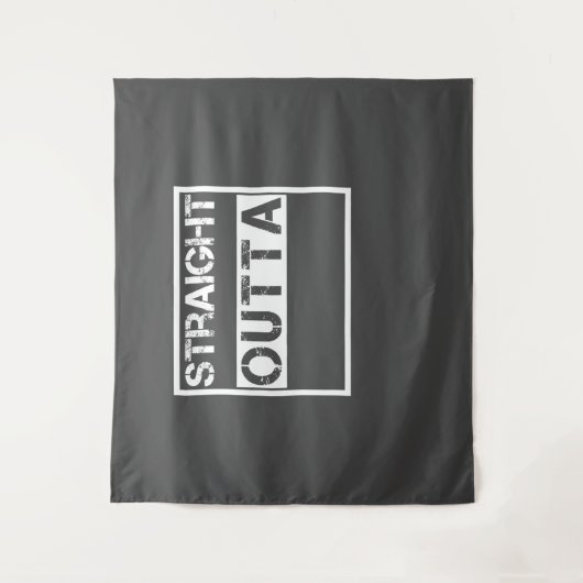 カスタム生誕日の真っ直パーソナライズされたぐ タペストリー (正面)