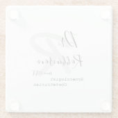 カスタム産婦人科医モノグラム ガラスコースター (裏面)