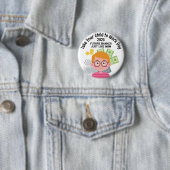 カスタム男の子を仕事場に連れて行く 缶バッジ (インサイチュ)