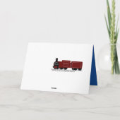 カスタム男の子3位のバースデースチームトレイン カード (裏面)