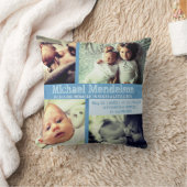 カスタム男の赤ちゃんブルースタットクッション クッション (ブランケット)