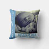 カスタム男の赤ちゃんブルースタットクッション クッション (裏面)