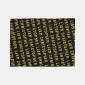 カスタム男の赤ちゃん生まれたばかりのギフト フリースブランケット (正面(横))