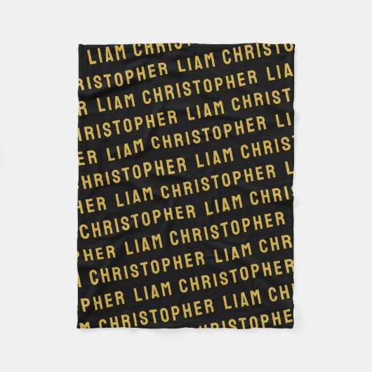 カスタム男の赤ちゃん生まれたばかりのギフト フリースブランケット (正面)