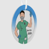 カスタム男性ナーススクラブコレクション看護 オーナメント (正面)