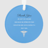 カスタム男性ナーススクラブコレクション看護 オーナメント (裏面)