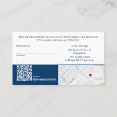 カスタム画像お客様への新しい報酬 紹介カード (裏面)